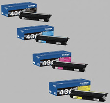 Brother TN-436 OEM Toner Set BK C M Y for HL  MFC Printers