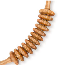 Curved Wooden Massage Roller Stick