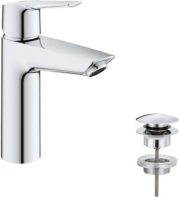 Grohe Quickfix Start Bathroom Tap, Single-Lever Washbasin Mixer, DN 15, M-Size