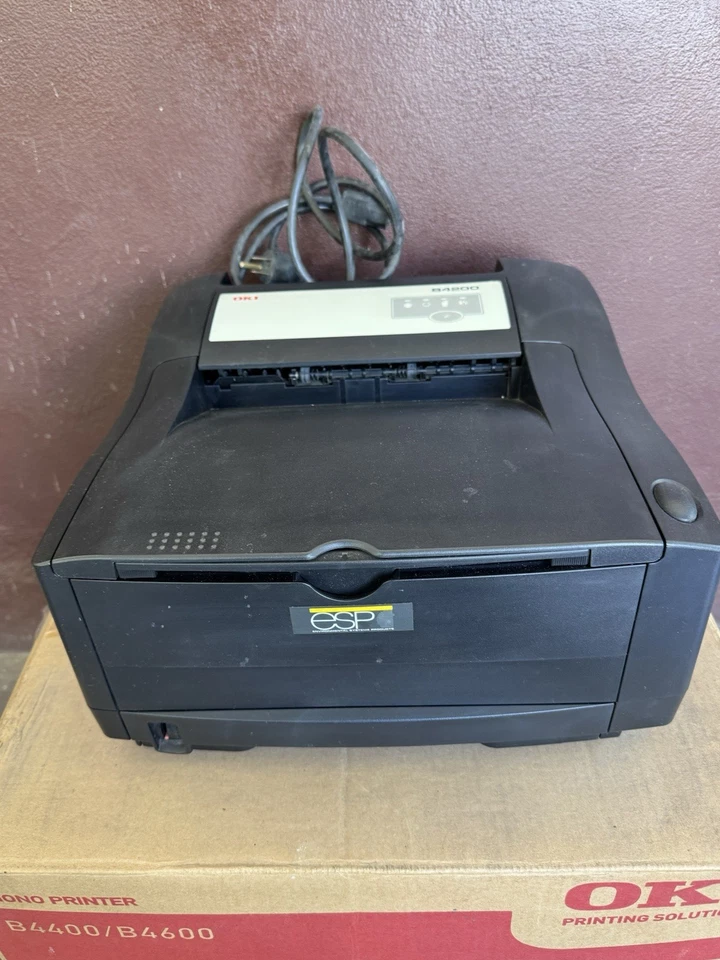 Okidata OKI B4200 Black Digital LED Monochrome Printer W/Box, CD And Manual  EUC - Image 3 of 4