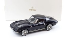 1:18 Norev Chevrolet Corvette Sting Ray Coupe 1963 Daytona Blue - Limited 200 Pc