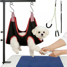 Dog Grooming Arm with Clamp, Adjustable Height 26"-40", Pet Grooming Table Arm w