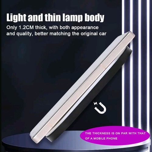 1pc Magnetic LED Light Car Accessories Interior Atmosphere Lights Bright Lamp - Picture 11 of 15