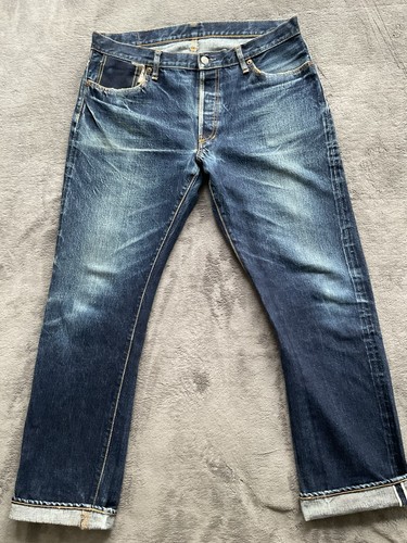 The Real McCoy’s Joe McCoy Selvedge Denim Jeans Mens 34 Dark Washed Japan