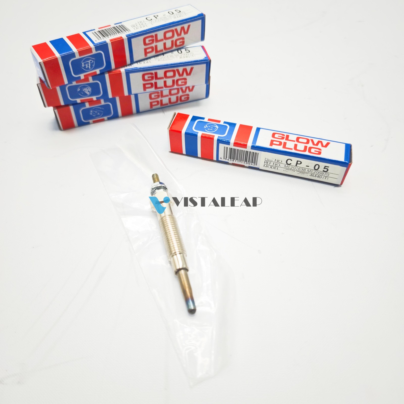 4X Glow Plug HKT CP-05 For Mitsubishi 4M40T 4M40 ME201638 ME200970