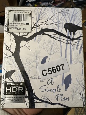 A Simple Plan (4k Ultra HD, Limited Edition, Arrow Video, 1998) w/ Slip