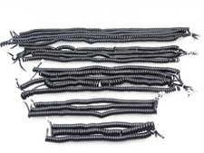 Lot of 20 - Cisco IP Phones Handset Cords Misc. Length 21" 18" 15" 13" - Black