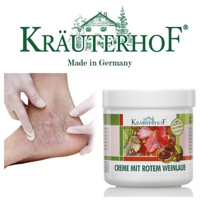 250 ml x Krauterhof Fußcreme Rosskastanie Weinblätter gegen Krampfadern