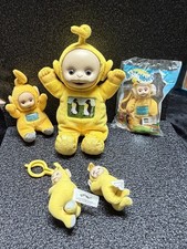 TELETUBBIES LAA-LAA, HUGE LOOSE LOT OF 5 PLUSH, 1998-2000, VARIETY