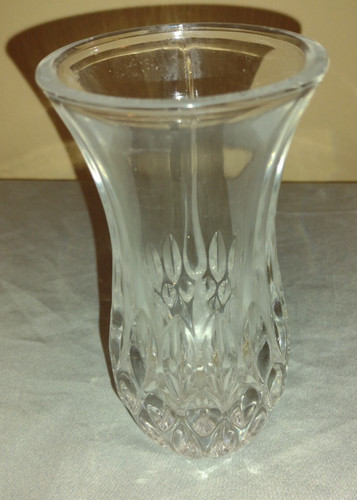 Vintage 1970's Lead Crystal Vase, 5 1/2" Tall, Excellent Used Condition