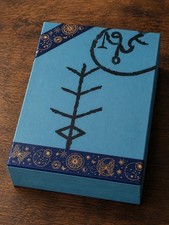 Handmade A4 Wooden Keepsake Box with Hand-Painted Protection Symbols |