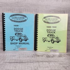 Vtg Mopar 1396-1940 Dodge Truck Pick-ups 1947 Shop Service Manual Set Of 2