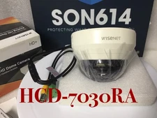 WISENET HD+  HCD-7030RA Security Color Camera W/ 6mm 4MP QHD CVBS (SN:004J) NEW!