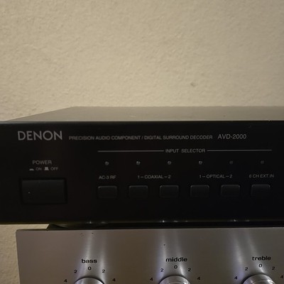 DENON AVD-2000 Super Rare Vintage Digital Processor Decoder. Power On.