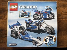 LEGO Creator 6747 Race Rider 3-in-1 Complete Set 266 pcs Ages 7-12 Box