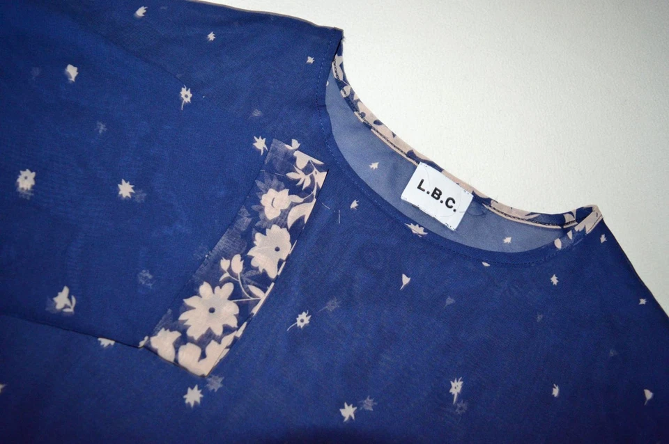 *NEU* Transparentes EDEL Chiffon Longshirt von L.B.C. Lesara, Gr. XL 48 50 - Bild 3 von 4