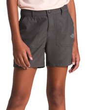 The North Face FlashDry Girls Amphibious Shorts Gray Sun Protection L 14/16 New