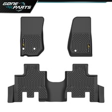 Fit For 13-18 Jeep Wrangler Jk Tpe All Weather Floor Mats Liners 3pcs Fit For 13-18 Jeep Wrangler Jk Tpe All Weather Floor Mats Liners 3pcs