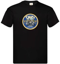 CHiPs TV Show T-Shirt Retro Vintage Police TV Seies Unisex Adult White Cotton