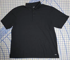 Champion Duo-Dry Men's Size XL Black Golf Polo 100% Polyester Short Sleeve 