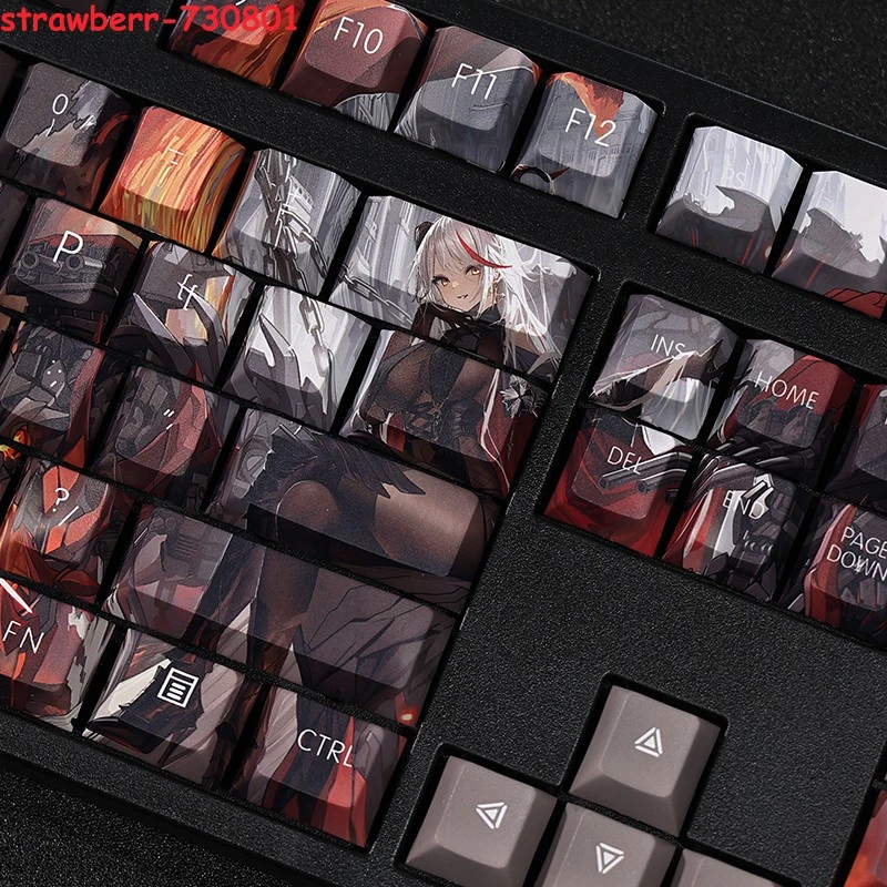 108 Keys Azur Lane Ägir Pbt Keycaps Full Set For Cherry Mx Mechanical Keyboard - Image 3 of 4
