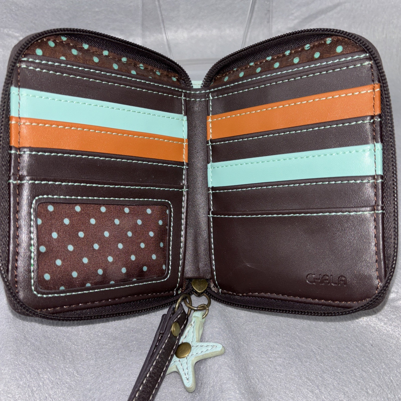 Chala Sea Turtle Zip Around MultiPocket Wristlet … - image 16