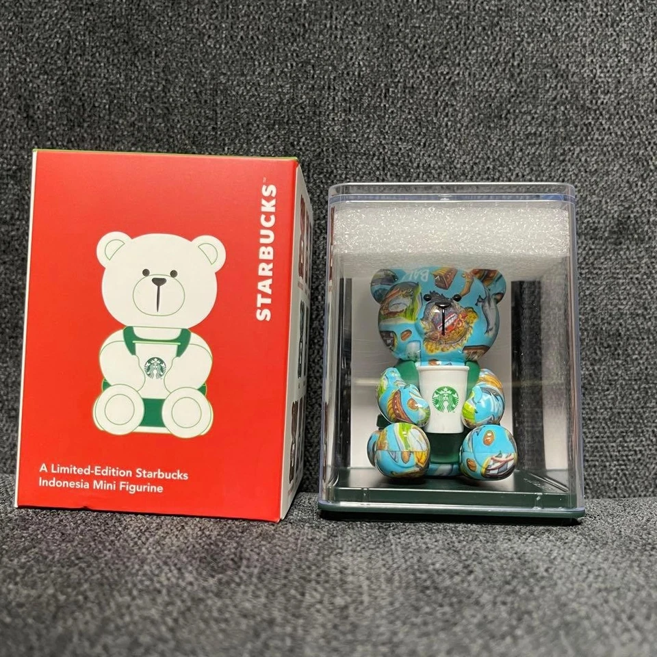 [Overseas Limited] Starbucks Mini Bearista Blind Box light blue