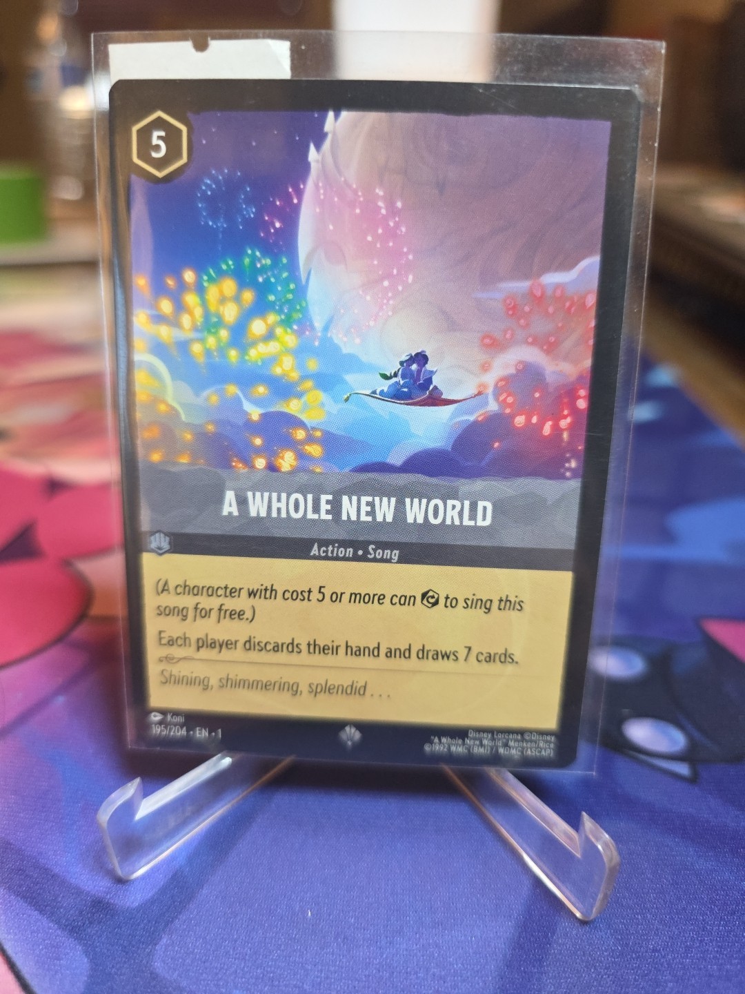 A Whole New World 195/204 [Super Rare Normal] Lorcana The First Chapter NM