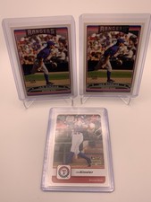 Topps/Fleer 3-card Ian Kinsler Rookie Card Lot Texas Rangers