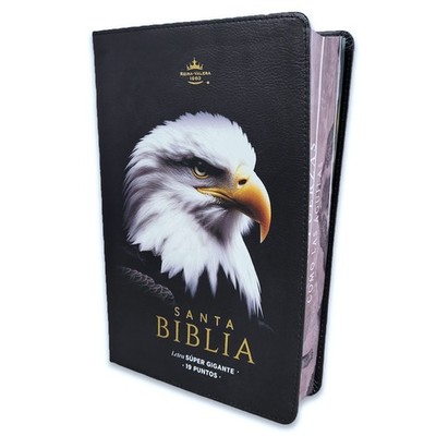 Biblia Letra Super Gigante 19 puntos RV1960 imit piel negro aguila
