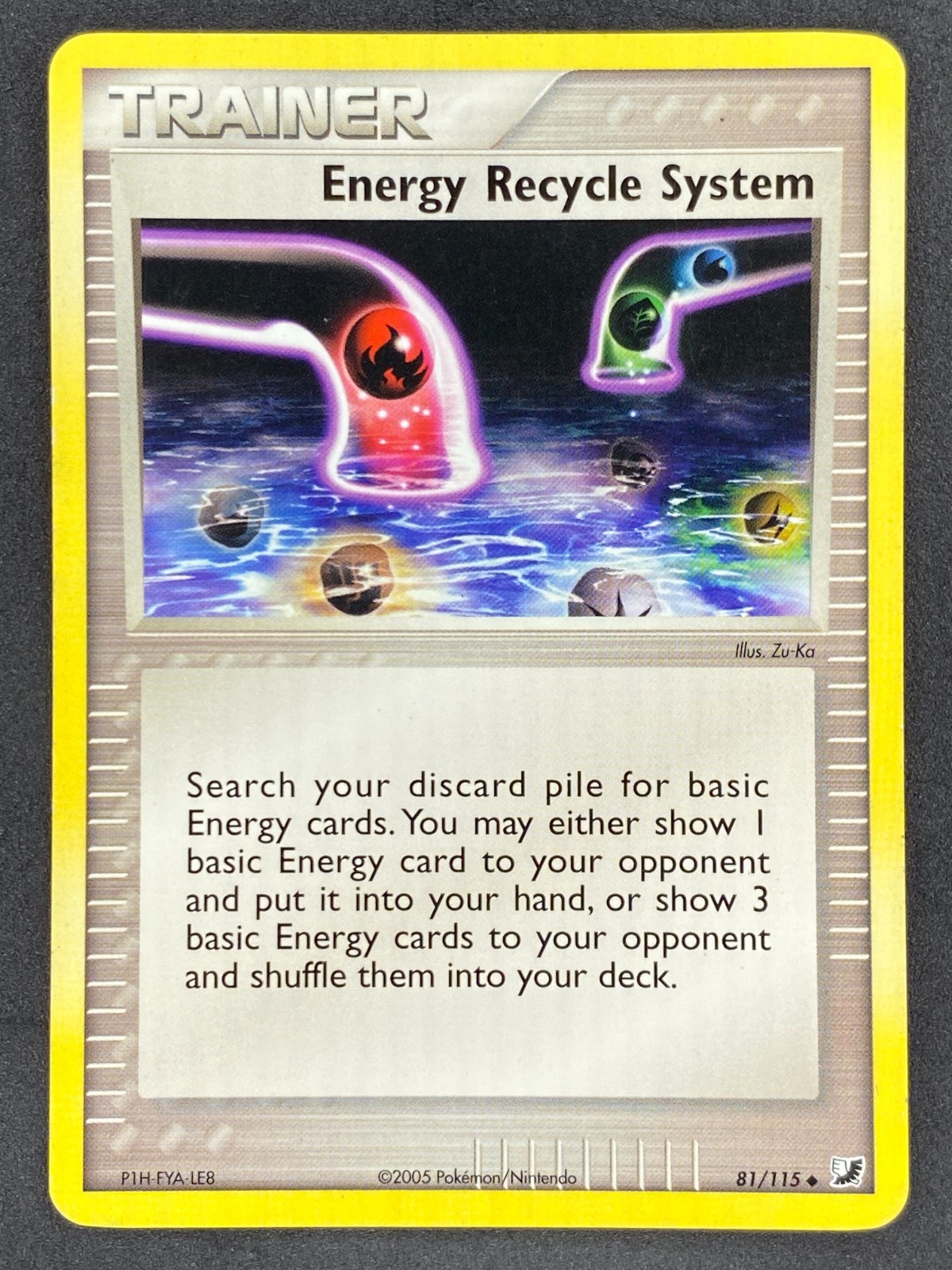 Pokémon Energy Recycle System 81/115 UF EX Unseen Forces NM
