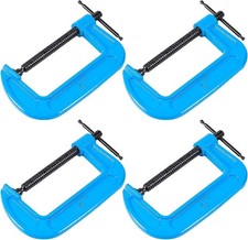 4 Pack 4 Inch C Clamps Set Stainless Steel C Clamp Heavy Duty Industrial Stre...