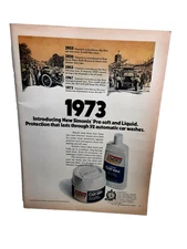 Vintage 1973 Simoniz Car Wax Print Ad Authentic Original