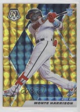 2021 Panini Mosaic Rookie Reactive Yellow Mosaic Prizm Monte Harrison #260 0c7d
