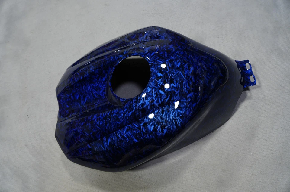 Kit de carenado de fibra de carbono forjado azul + tanque para Yamaha YZF R1 2004 2005 2006 EE. UU. Foto 4 de 4