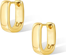 925 Sterling Silver Earrings Small Chunky Silver Earrings for Women Trendy Small