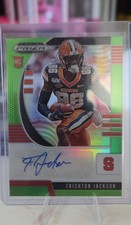 2020 Panini Draft Picks Rookies Trishton Jackson Neon Green Prizm Autographs /25
