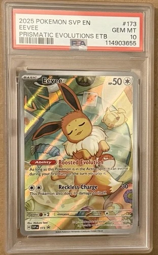 Pokemon 2025 Eevee 173 Black Star Promo Prismatic Evolutions GEM MINT PSA 10