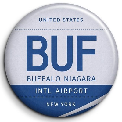 BUF - Buffalo Niagara International Airport - Abzeichen 38mm Button Pin