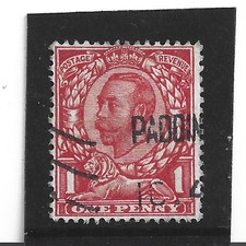 GB GV 1912 sg 350 1d scarlet vfu, cat. £10