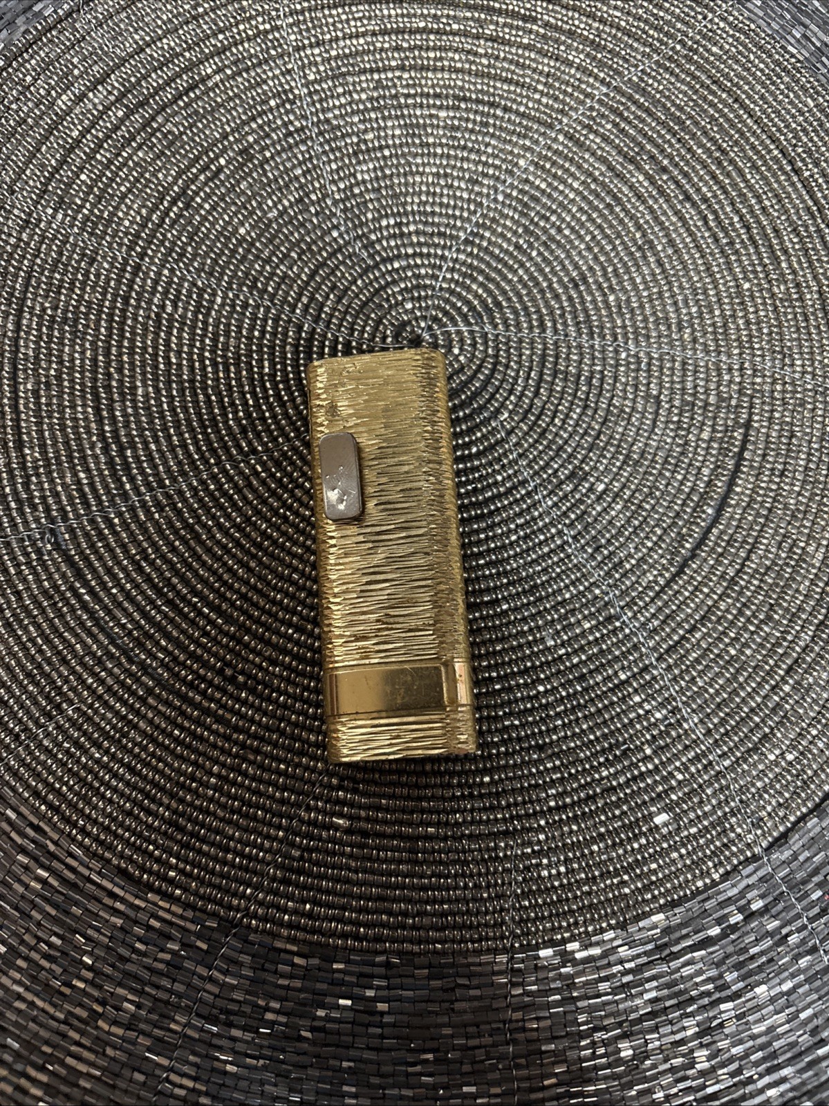 Vintage Gold Pattern Colibri Solid State Lighter 