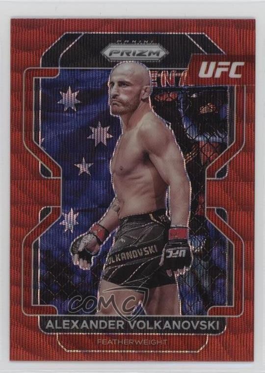 2022 Panini Prizm UFC Ruby Wave Prizm Alexander Volkanovski #147 17xm