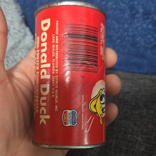 Disney Donald Duck Orange Juice Bank Florida Unsweetened 6 fl. oz. Collectible - Picture 3 of 4