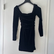 New With Tags Sezane Black Velvet Djoy Dress Dress - Size 34