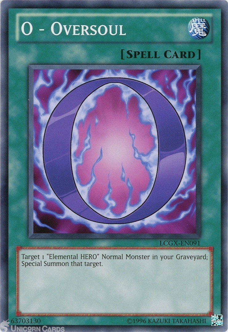 LCGX-EN091 O - Oversoul Common UNL Edition Mint YuGiOh Card