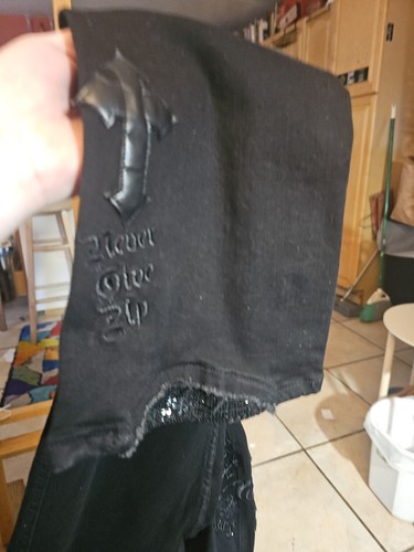 Cowgirl TUFF Jeans Unbelievable Black Bling W26 L33 - Picture 5 of 7