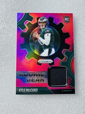 2025 Panini Prizm - Rookie Gear Kyle McCord #RGR-KMD Pink Prizm (MEM, RC)