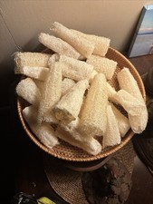 4 Pcs Natural Loofah Sponges Organic Luffa Bath Shower Sponge Exfoliating Body