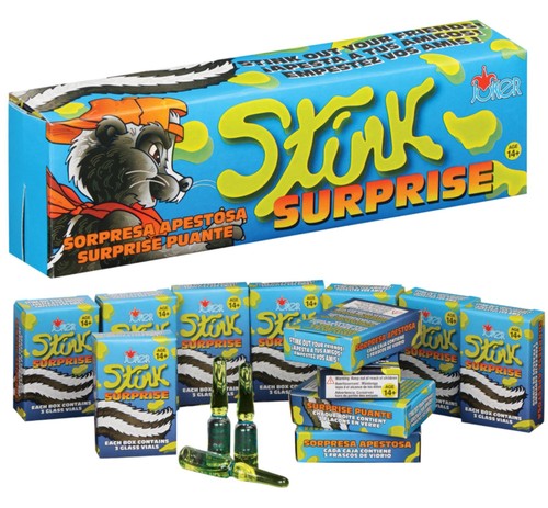 🦨 72 Stinktier Glas Stinkbomben 💣 2 Verkaufsvitrinen | Furz Streich Witz Gag 💨 - Bild 1 von 9