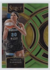 2024 Select WNBA Premier Level Neon Green Prizm 18/75 Isabelle Harrison #182 r5f